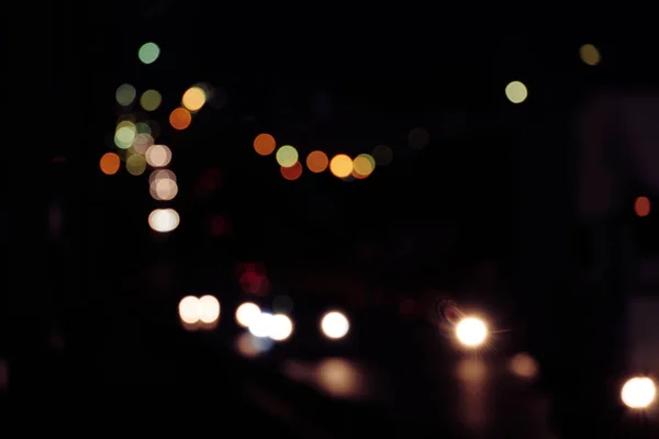 Luzes de trânsito desfocadas na cor vintage — Fotografia de Stock