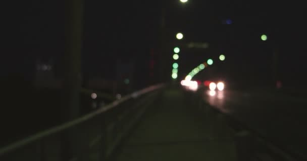 Nacht weg Hyperlapse — Stockvideo