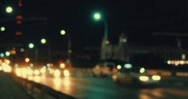 Gece çevre yolu Hyperlapse