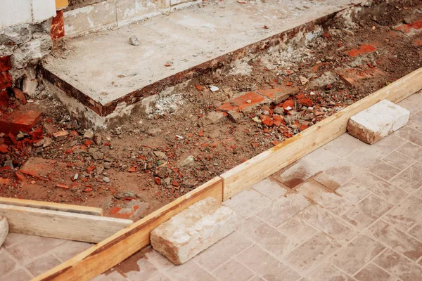 Encofrado para escenario de madera — Foto de Stock