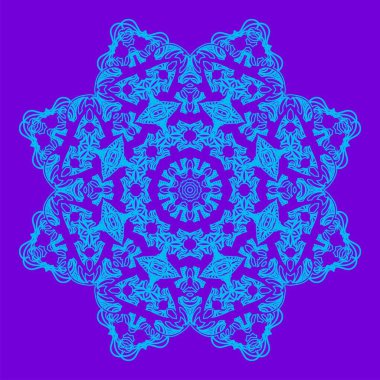 Düz stil şenlikli kar tanesi doodle