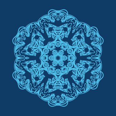 Kar tanesi ya da cam üzerinde donmuş süs gibi soğuk dantel