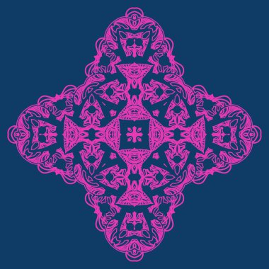 Neon renkli süslü kar tanesi gibi öğe parti davetiyesi tasarımı için