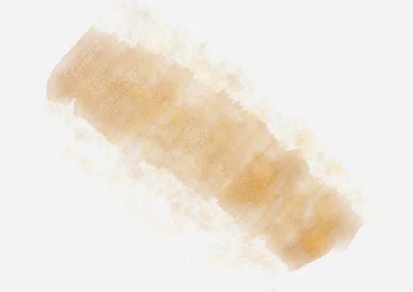 Brown watercolor strip multilayered with small blits and stains about — Stock Photo, Image