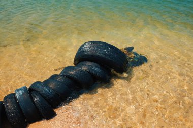 DIY tekne madde lastik olarak yumru durur.