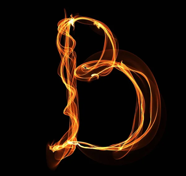 Lettre Illustrant Incendie — Image vectorielle