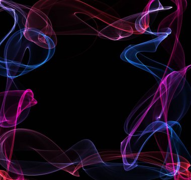 portakal alev soyut - siyah arka plan üzerine izole