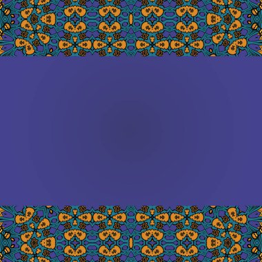 Vektör süs tasarım elemanı. Antik çiçek çerçeve ve metin için yer. Gelişir kaligrafik.