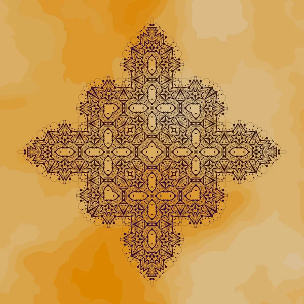 东方装饰图案 复古手工绘制的元素 民族传单设计 复古伊斯兰模式 — 图库矢量图片