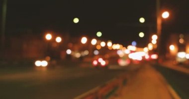 Gece ufuk görüntüleri Üstgeçit araçlarda.