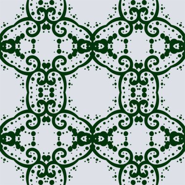 Kateidoskopic sorunsuz arka planda yeşil renk