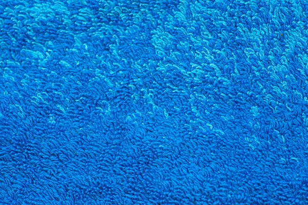 Makroaufnahme der blauen Fleece-Oberfläche — Stockfoto