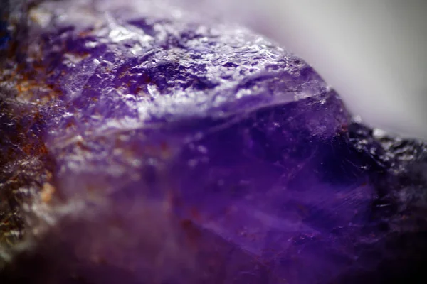 Closeup of natural raw amethyst — Stock Photo, Image