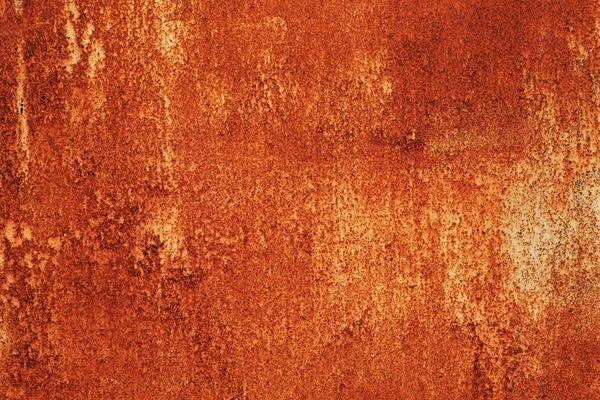 Bright red-orange iron sheet. Rust compound is an iron oxide.