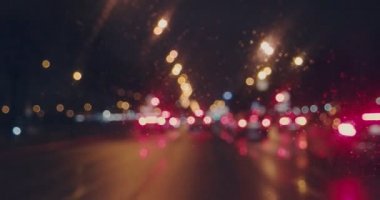 Gece birçok bulanık stop Lambaları
