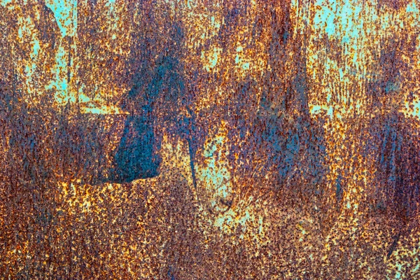 Régi vaslemez peeling festék és a rozsda — Stock Fotó