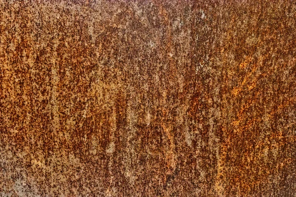 Ferrugem de contraste cobrindo uma superfície de chapa de ferro — Fotografia de Stock