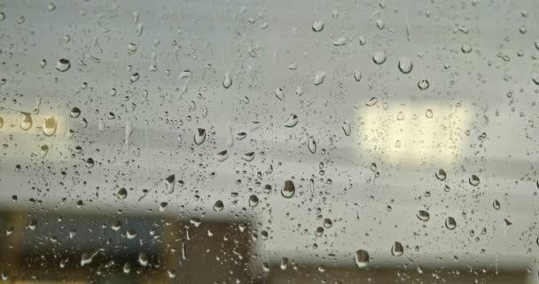雨滴玻璃杯 — 图库视频影像
