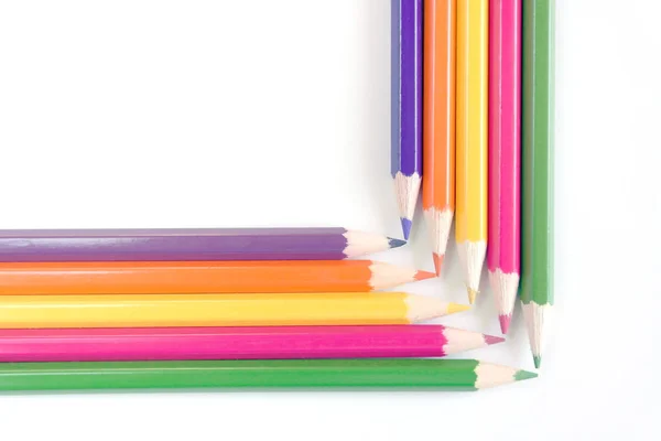 Abstract background from color pencils — Stock Photo, Image