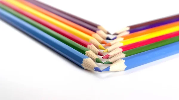 Fundo abstrato de lápis de cor — Fotografia de Stock