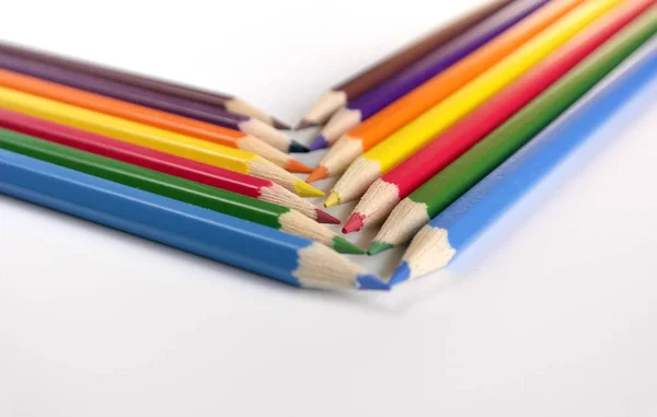 Fundo abstrato de lápis de cor — Fotografia de Stock