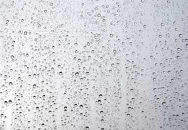 Pencereye yağmur damlaları