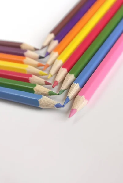 컬러 연필의 배경 — 스톡 사진