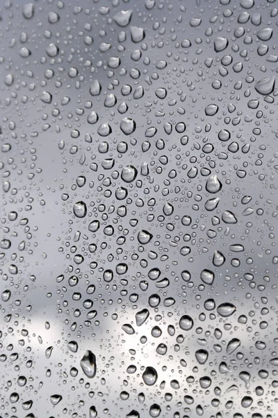 Gotas de chuva na janela — Fotografia de Stock