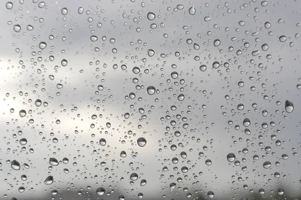 Drops of rain on the window — Stock Photo, Image