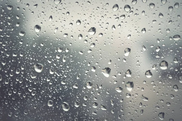 Gotas de chuva na janela — Fotografia de Stock