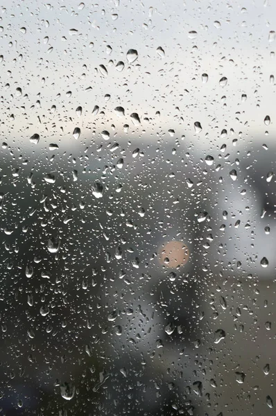 Drops of rain on the window — Stock Photo, Image