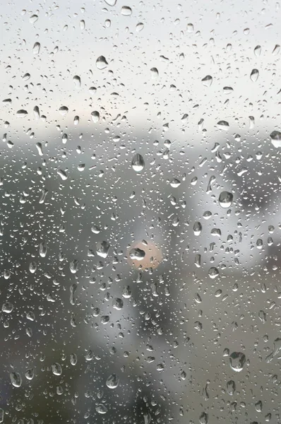 Gotas de chuva na janela — Fotografia de Stock