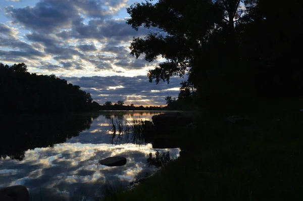 Vacker kväll landskap — Stockfoto