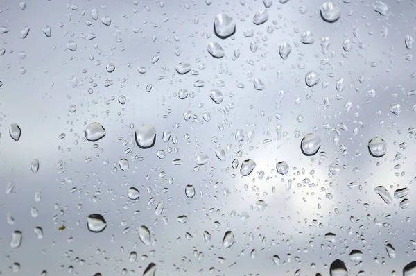 Picături de ploaie pe fereastră — Fotografie, imagine de stoc