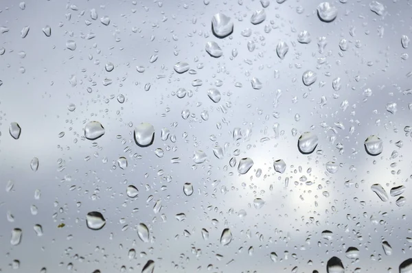 Drops of rain on the window — Stock Photo, Image