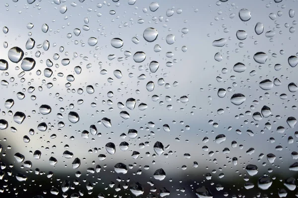Picături de ploaie pe fereastră — Fotografie, imagine de stoc