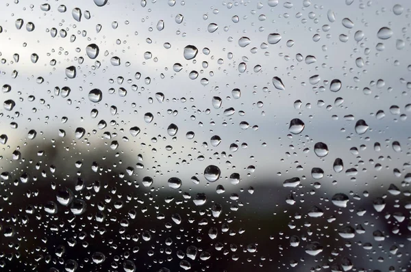 Drops of rain on the window — Stock Photo, Image