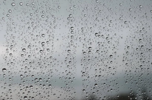 Gotas de chuva na janela — Fotografia de Stock