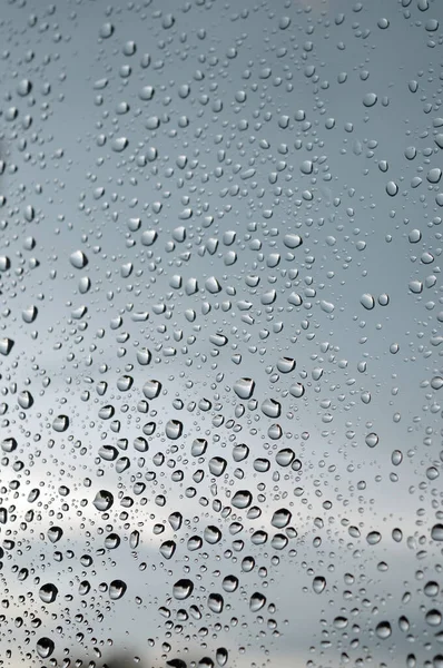 Gotas de chuva na janela — Fotografia de Stock