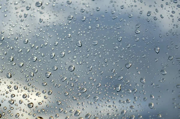 Drops of rain on the window — Stock Photo, Image