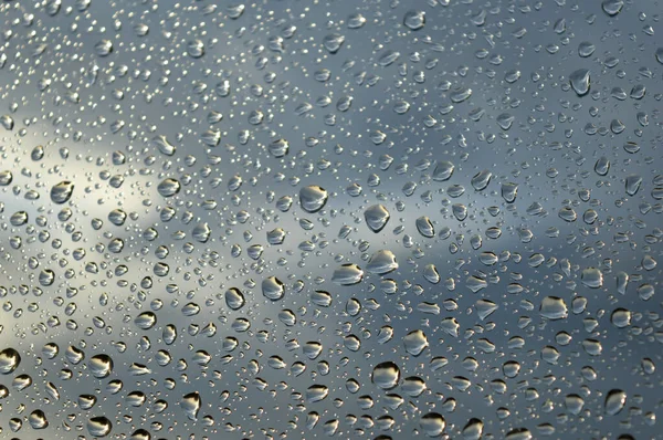 Gotas de chuva na janela — Fotografia de Stock