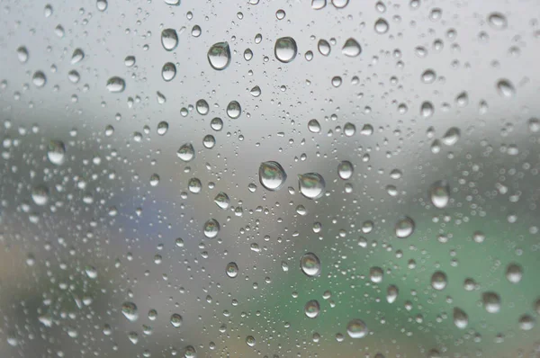 Drops of rain on the window — Stock Photo, Image