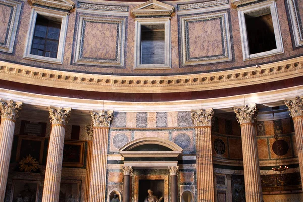 Interior Del Panteón Roma Italia —  Fotos de Stock