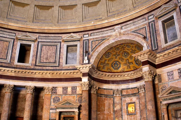Interno Del Pantheon Roma — Foto Stock