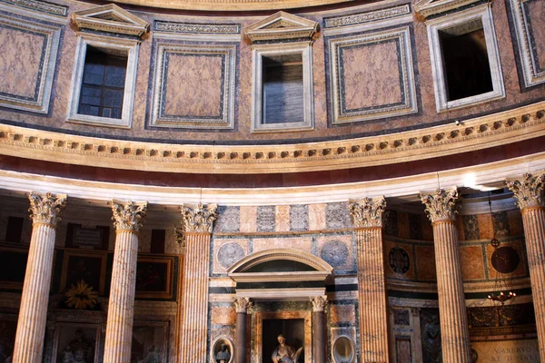 Interiören Pantheon Rom Italien — Stockfoto