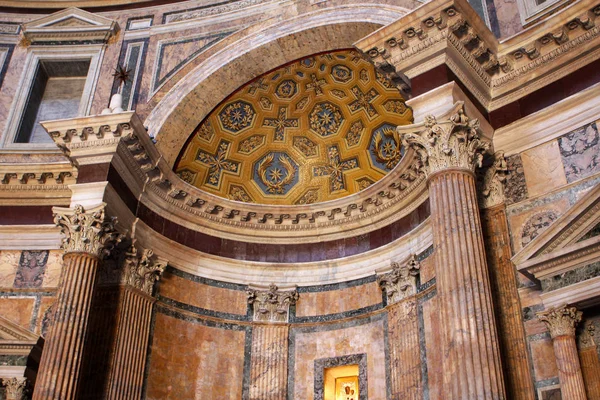 Interiér Panteonu Římě Itálie — Stock fotografie