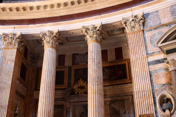 Wnętrze Panteonu Rzymie Włochy — Zdjęcie stockowe