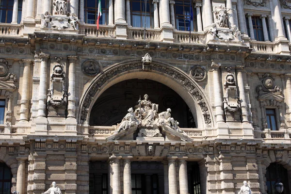 Palais Justice Siège Cour Suprême Cassation Bibliothèque Publique Judiciaire Rome — Photo