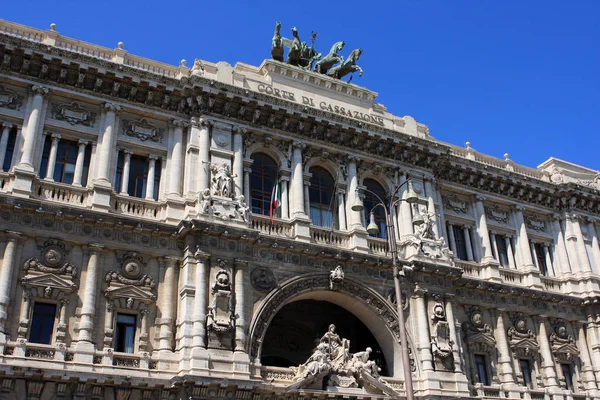 Palais Justice Siège Cour Suprême Cassation Bibliothèque Publique Judiciaire Rome — Photo