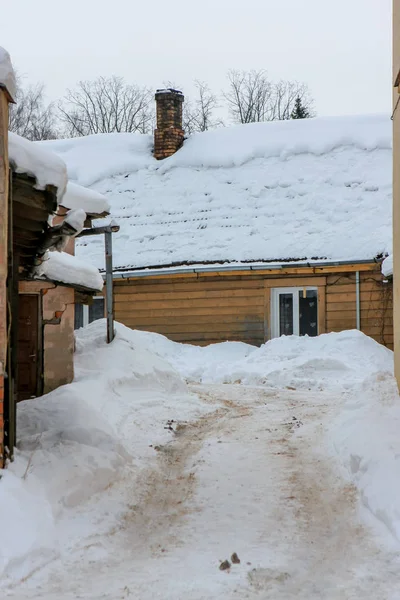 Winter Der Stadt Cesis Lettland — Stockfoto